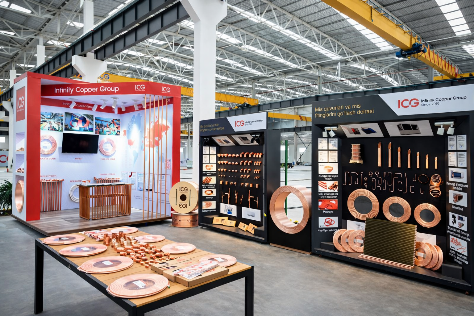 Various high-quality copper pipes ready for shipment and distribution.