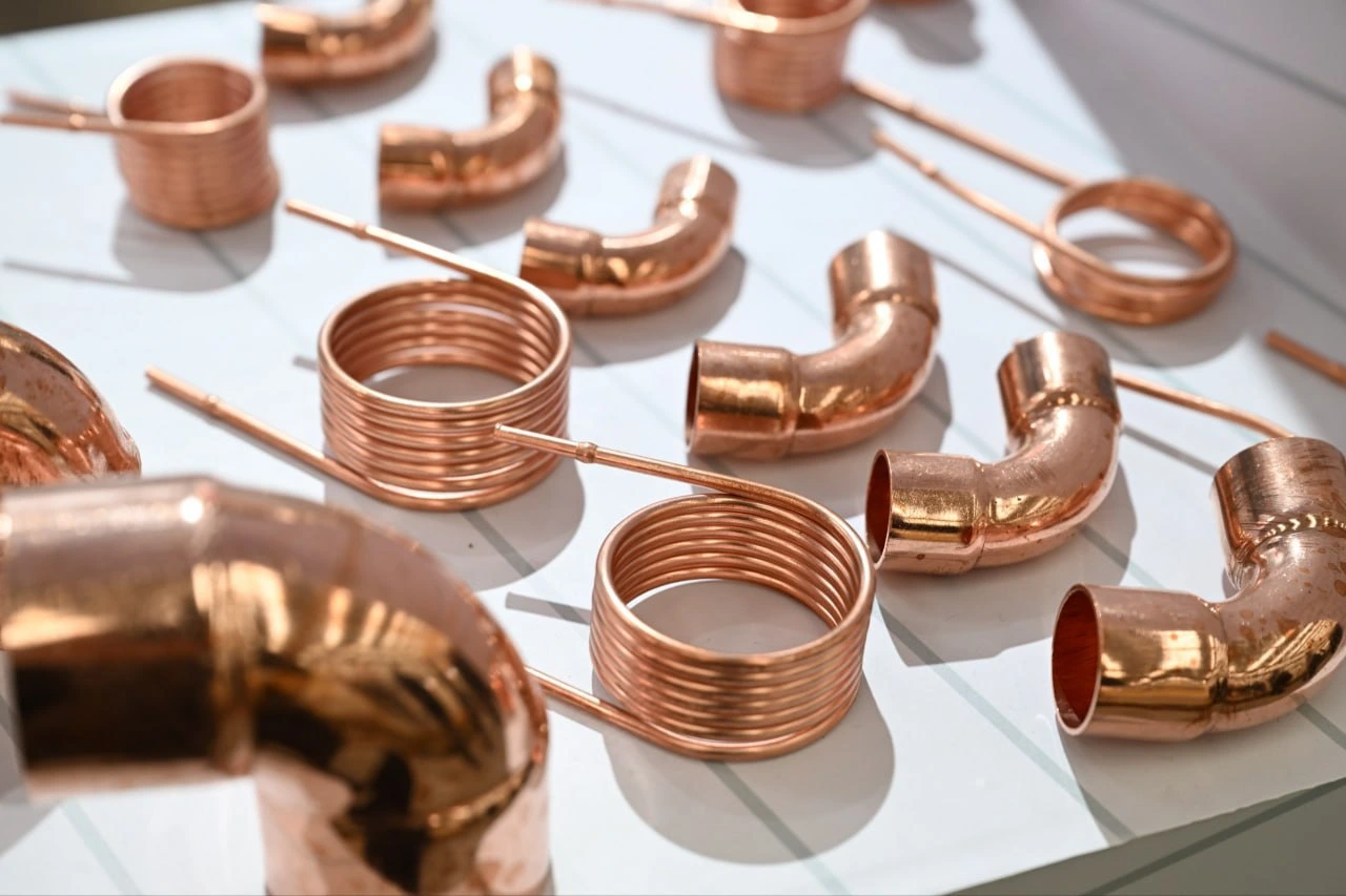 Copper coils and copper fittings manufactured by Infinity Copper Group