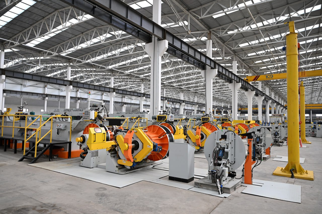Modern copper manufacturing production line at Infinity Copper Group plant